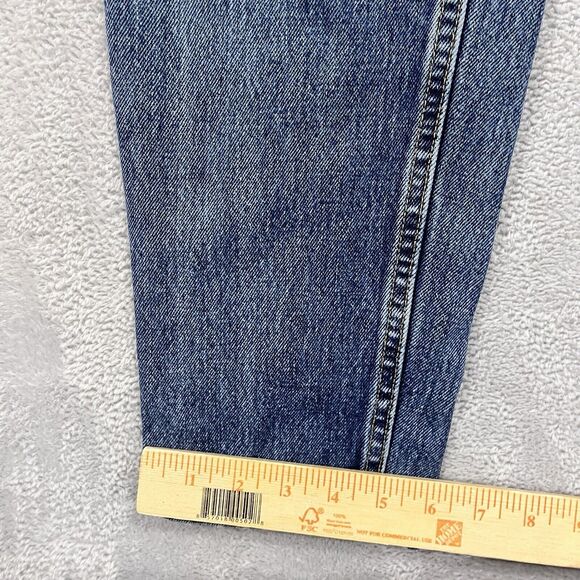 VTG Levis 512 Jeans Womens 11 Blue Slim Tapered High Rise Made in USA 90s Denim - Picture 8 of 11